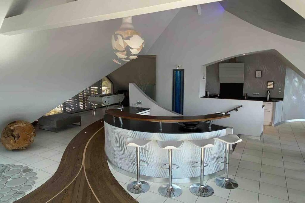 Appartement D'Exception Avec Vue Mer Gicquel Bagian luar foto
