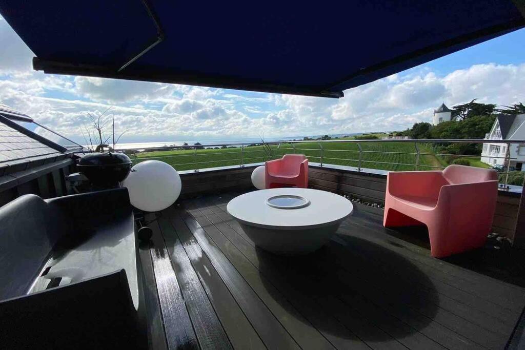 Appartement D'Exception Avec Vue Mer Gicquel Bagian luar foto