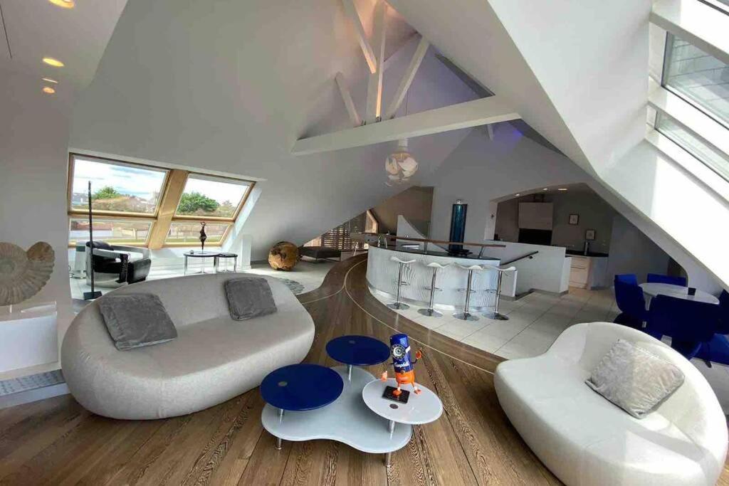 Appartement D'Exception Avec Vue Mer Gicquel Bagian luar foto